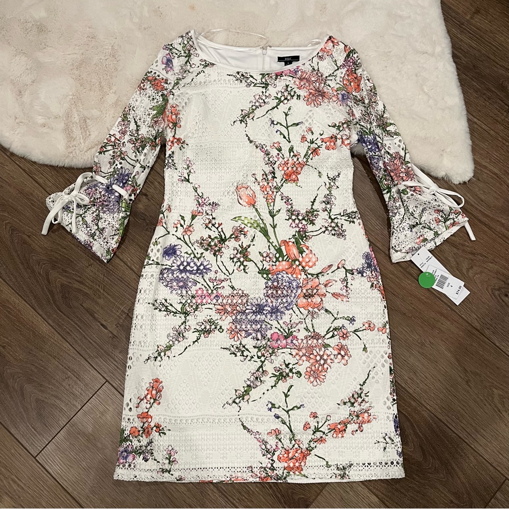 Nwt R&K Floral Dress Size 4